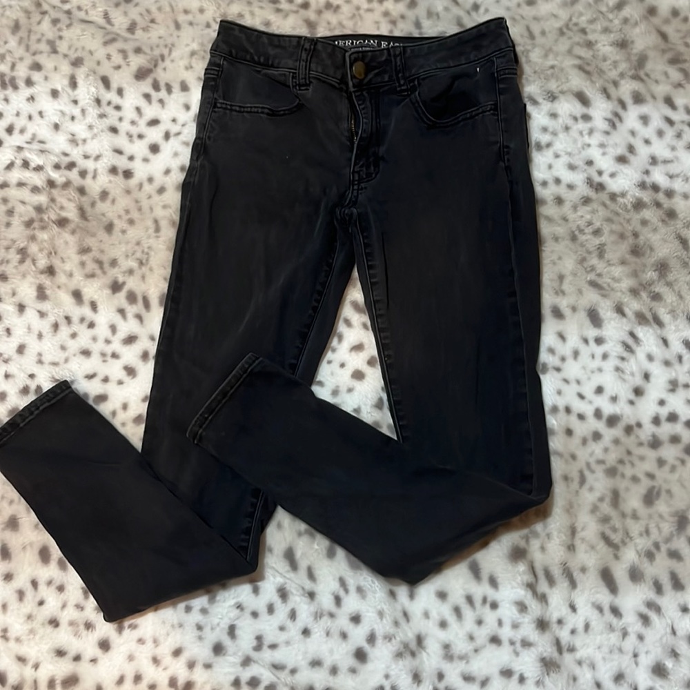 black super stretch jeggings